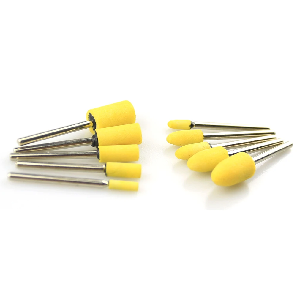 10 шт 3 мм вал монтируемый керамический шлифовальный камень головка|Абразивные