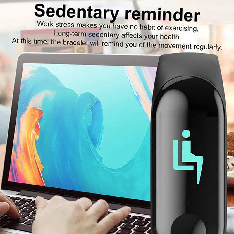 M3 Смарт-часы цветной экран кровяное давление монитор сердечного ритма