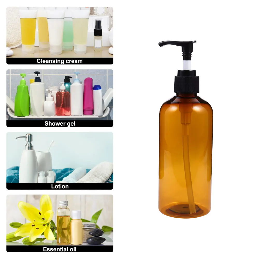 

6pcs 300ml Emulsion Storage Bottles Sub Packaging Bottle Press Lotion Bottles