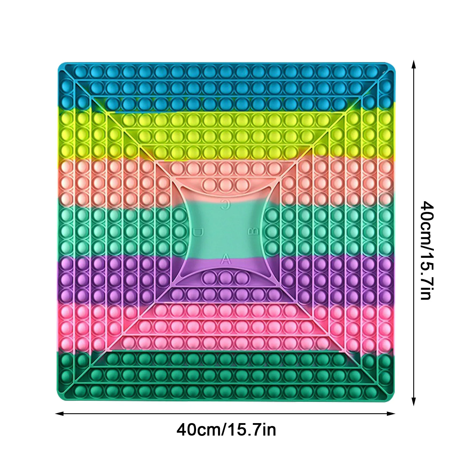 

Big Size Push Pop on it Fidget Toy Giant pop its Toy Large Rainbow Chess Board Game Stress Relieving Sensory Toy Gifts for Kids