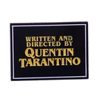 Эмалированная брошь в виде целлюлозной фантастики, написанная и написанная Квентином Тарантино, классические забавные аксессуары