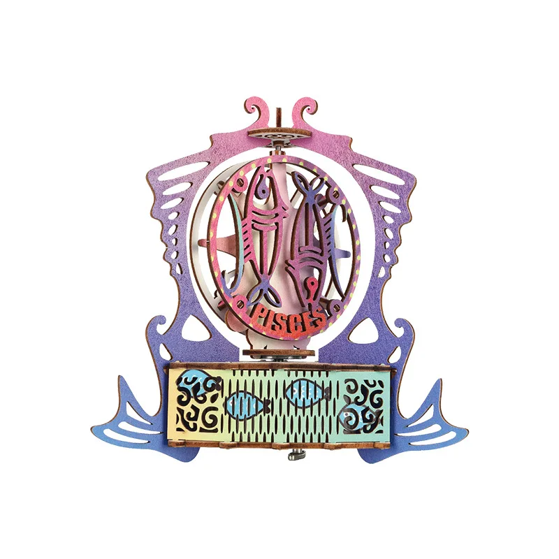 12 Созвездие креативная музыкальная шкатулка украшение стола собранная