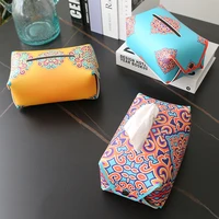 car carrying toilet home bathroom desktop pumping tissue box pu leather living room creative cute ins creative paper towel cover