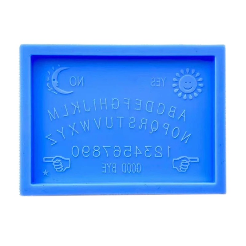 

Witchcrafts Psychic Board Epoxy Resin Mold 26 English Letters Rectangular Plate Silicone Mould DIY Crafts Ornaments Tool