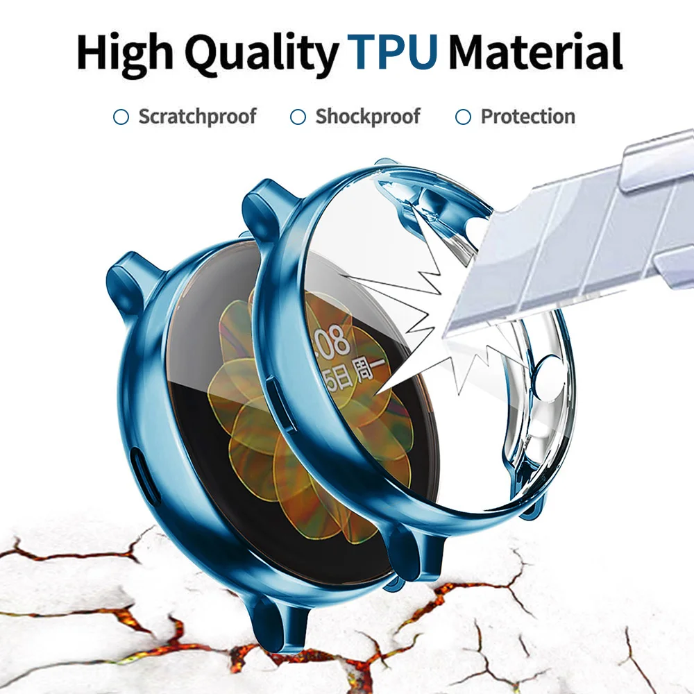 Защитный чехол для Samsung Galaxy Watch Active 2 сверхтонкий силиконовый 40 мм 44 - купить по