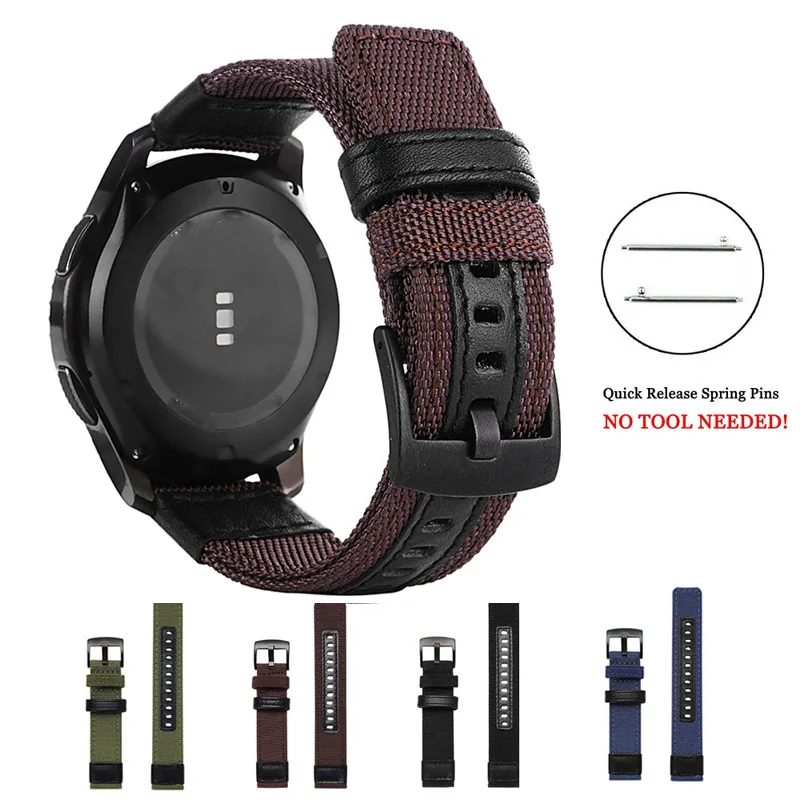 

Nylon Watchband Strap for Garmin Vivoactive 4 Active Smart Watch Bracelet Wrist Band 22mm Sport Correa for Vivoactive4 strap