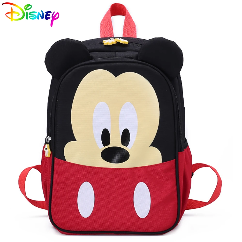 Оригинальный школьный рюкзак Disney для мальчиков и девочек, милый школьный ранец для подростков с Микки Маусом и Минни, Подарочная сумка для к...