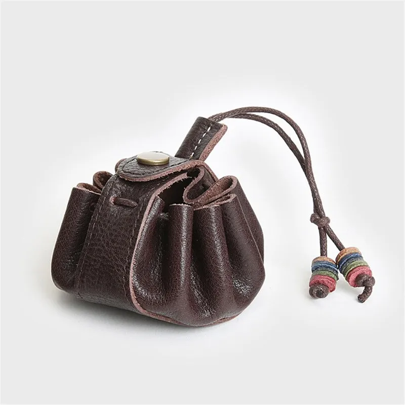 Оригинальный маленький кошелек унисекс из натуральной кожи ручной работы сумка