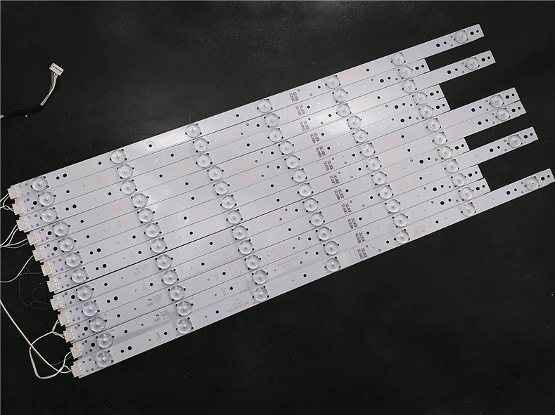 

1 set =12 PCS Skyworth Cool Open 55X5 Light Bar 5800-W55004-LP10/RP10 05-20021-04A Screen RDL550FY