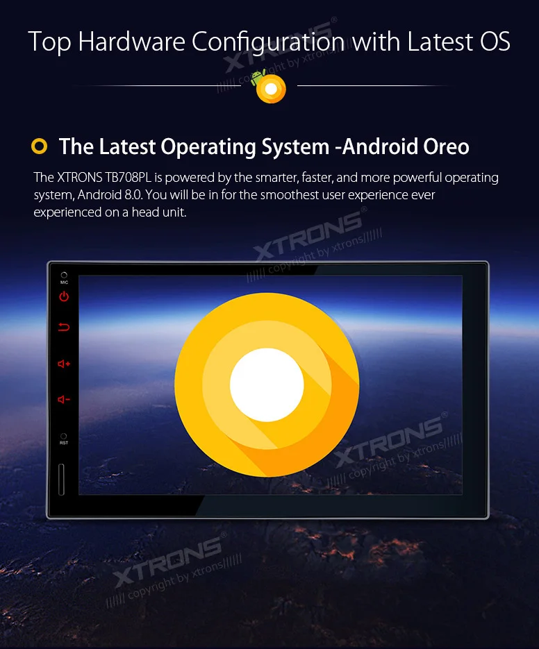 XTRONS 2 Din 7 ''Android 8,0 головное устройство Универсальный Автомобильный Радио стерео плеер gps навигация DAB+ Bluetooth FM wifi USB DVR без DVD