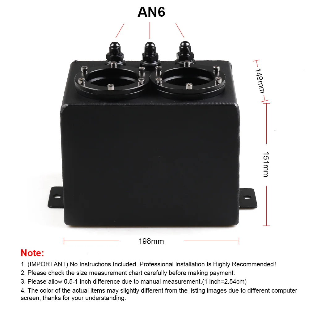 Универсальный 3л топливный резервуар с перенапряжением двойной порт заготовка