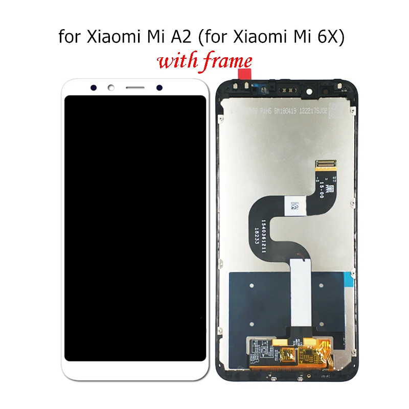 Для Xiaomi Mi A2 Lite/ ЖК дисплей с рамкой дигитайзер сенсорный экран Замена для Lite