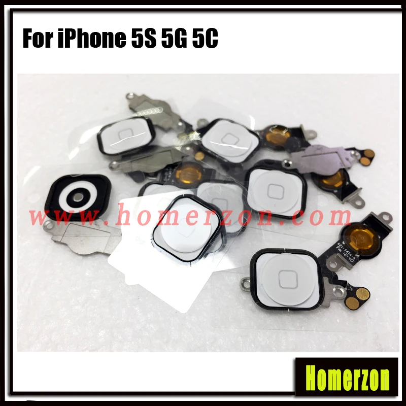 Горячая Распродажа оригинальный домашний шлейф кнопки для iPhone 5S 5C 5G мобильный