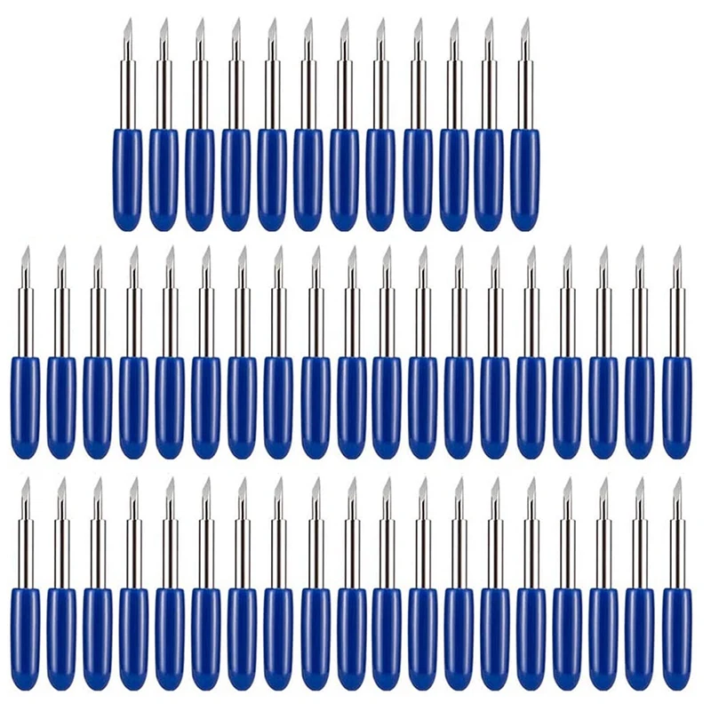 

50PCS Deep Cut Blades for Cricut Explore Air 2 Air Maker Expression Vinyl Fabric 60 Degree Cutting Blades Replacement