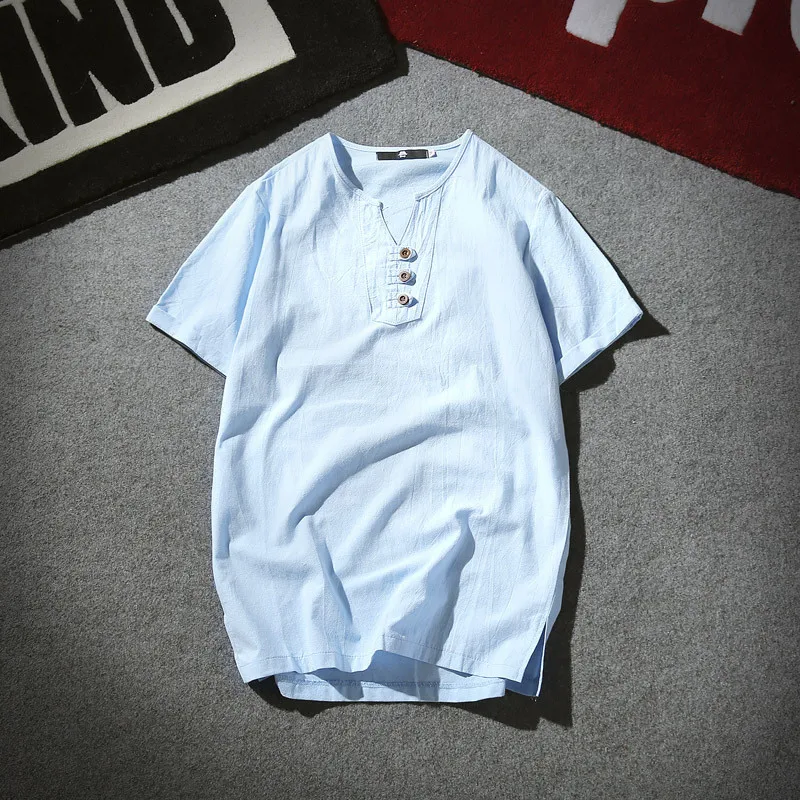 

10451-Men's short-sleeved t-shirt summer new loose T-shirt clothes bottoming shirt half sleeve