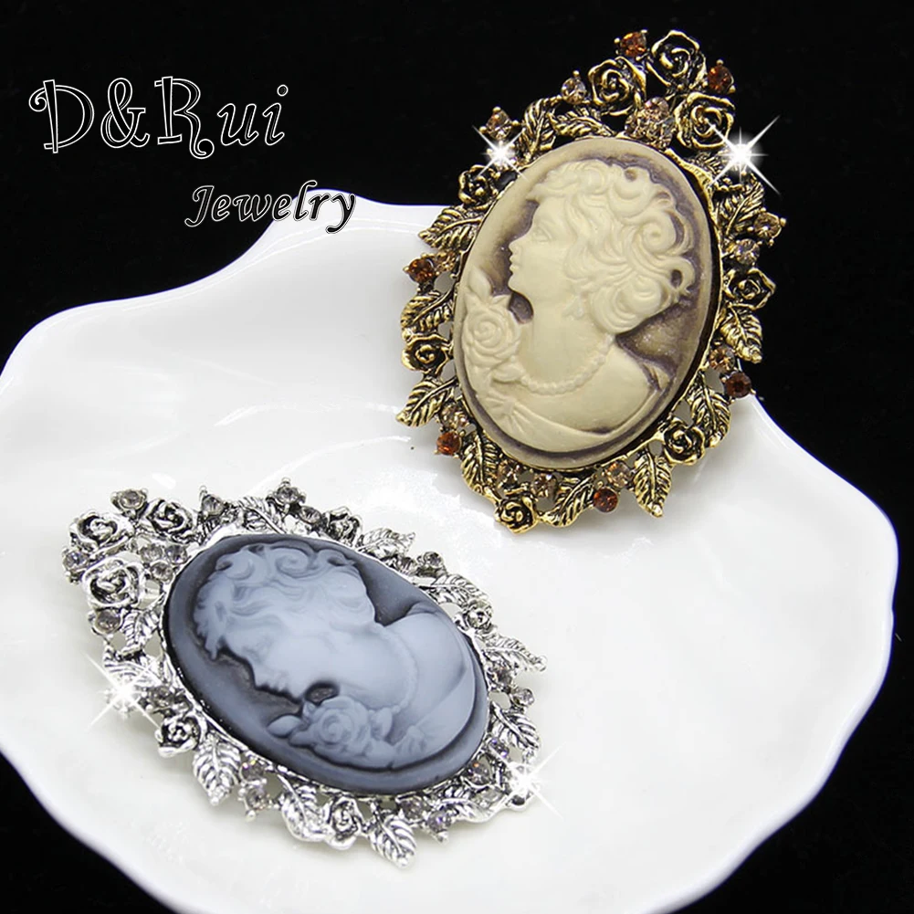 

Vintage Rose Flower Brooch Sparkling Rhinestone Brooch Pin Old Style 2022 Fashion Brooch Jewelry Accessory Badge Gift New