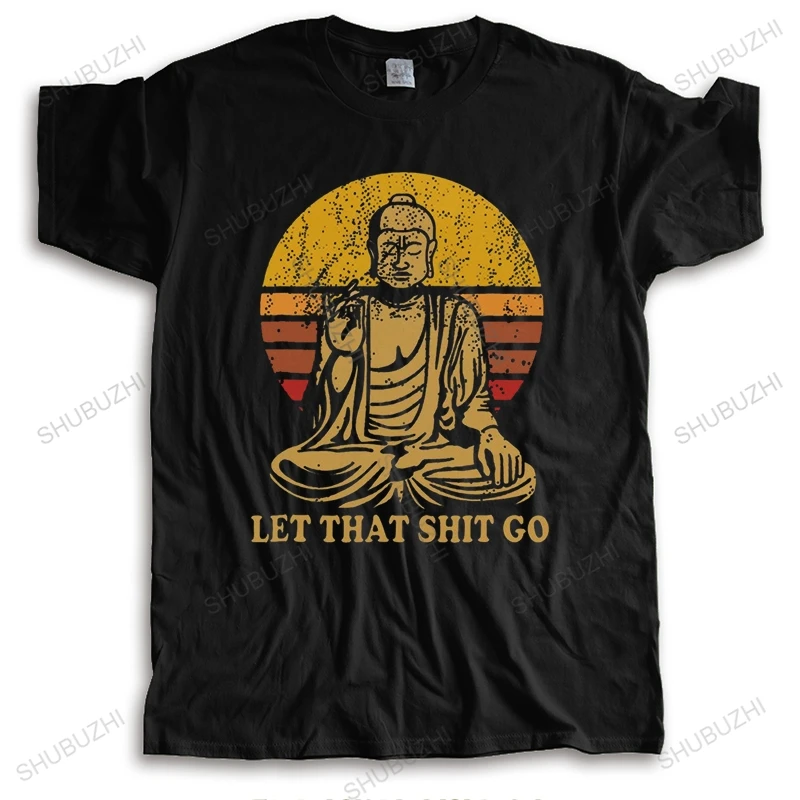 Забавная Винтажная футболка с надписью Let That Go Мужская короткими рукавами для
