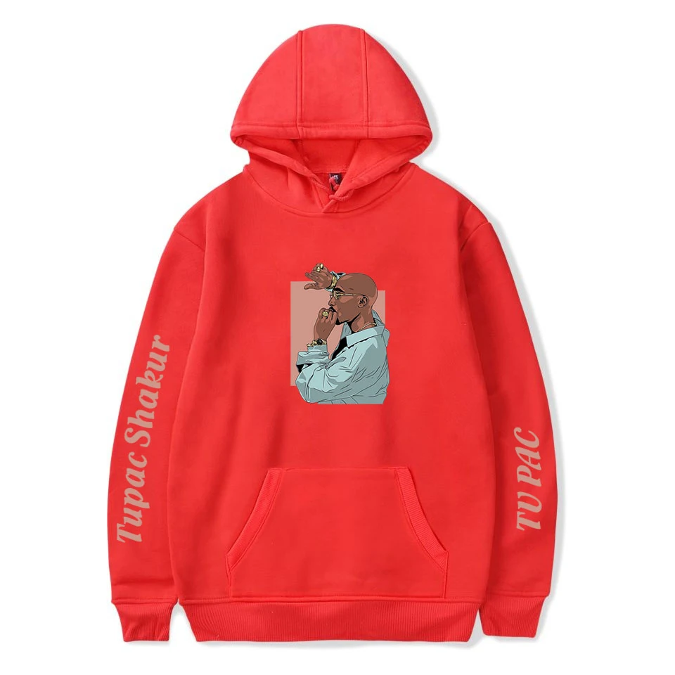 

Fashion Autumn 2PAC Hoodies Men Women Sweatshirts Hooded Hip Hop New Casual Hoodie 2PAC boys girls Popular Red pullovers