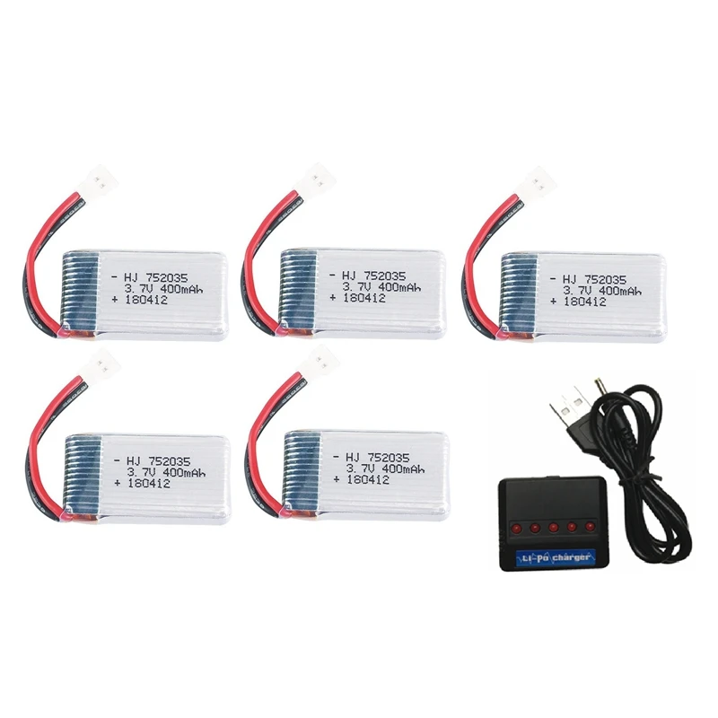 Литий-полимерный аккумулятор 3 7 в 400 мАч + зарядное устройство USB запасные части