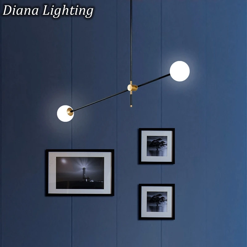 Светодиодные стеклянные люстры LukLoy подвесные лампы для гостиной лофт