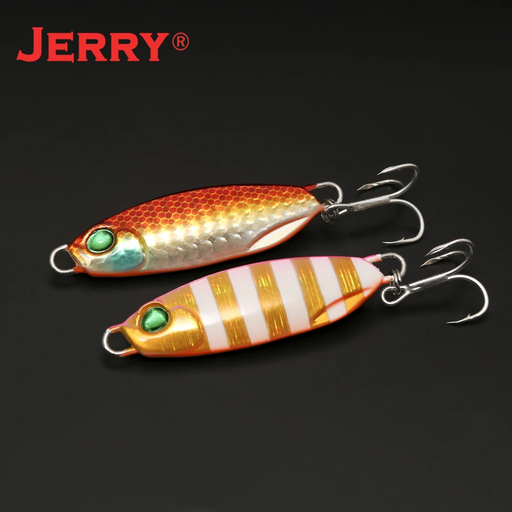 

Jerry EOS Metal Cast Jig Spoon 15G 20G 25G 30G Shore Casting Jigging Fish Sea Bass Fishing Lure Artificial Bait Tackle