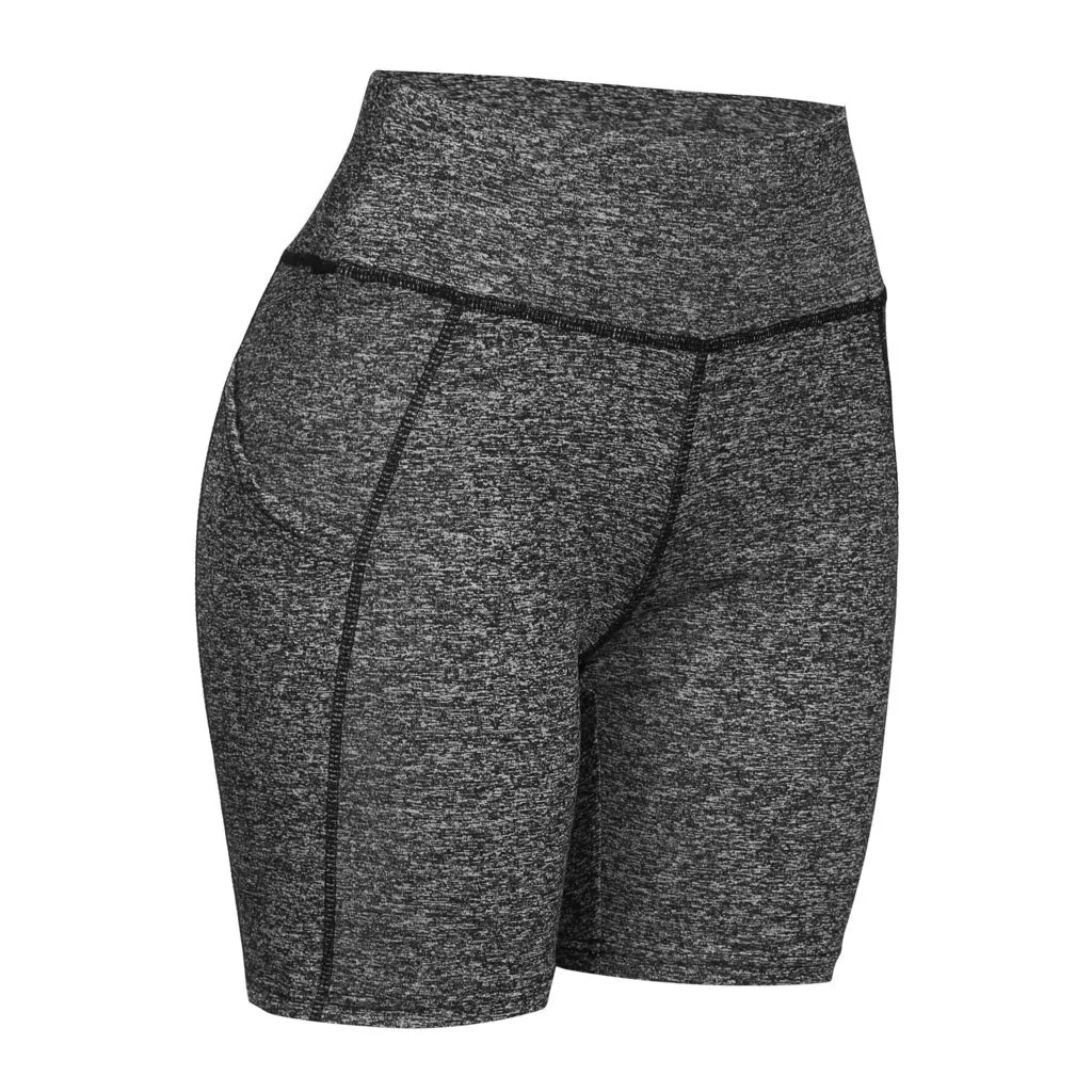 Женские обтягивающие спортивные шорты для йоги, облегающие Повседневные Шорты Для спортзала, повседневные эластичные шорты с высокой талией, Calzas Deportivas Mujer