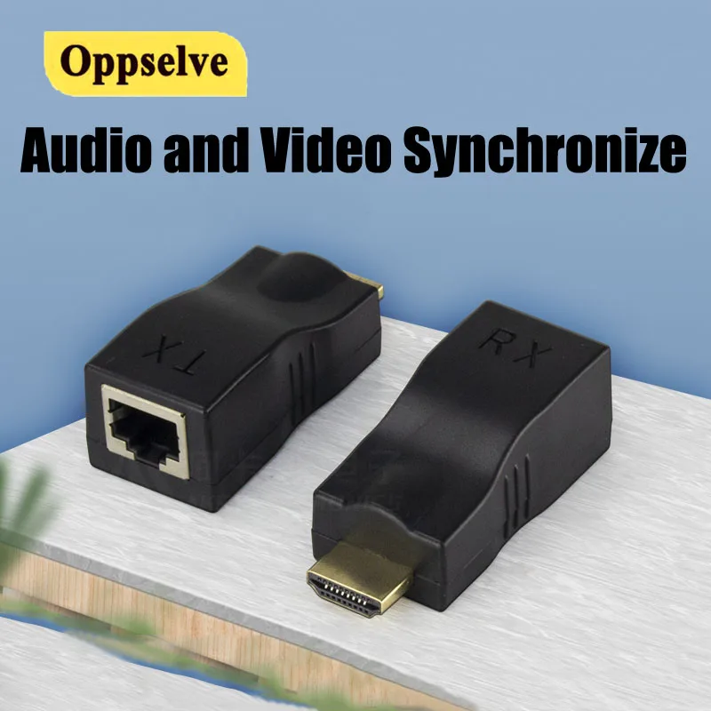 

HDMI-compatible Extender RJ45 Network Ethernet LAN for HDTV HDPC DVD PS3 STB Extension LAN Network Connector for TV Box Computer