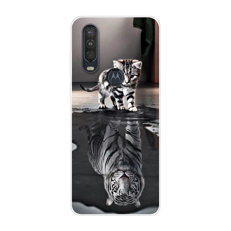 7 Для Motorola One Action чехол 6,3 ''мультяшная мягкая ТПУ Силиконовая задняя крышка для MOTO One Action OneAction чехол для телефона funda One Vision - Цвет: 7