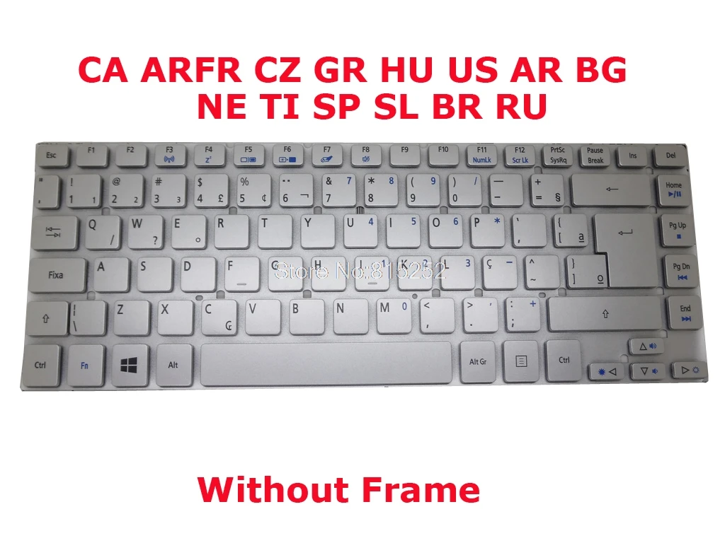 Клавиатура для Acer AS V3 431 471 471G E1 470G 470P 470PG английский американский русский немецкий