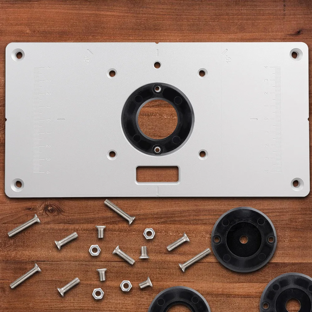 

Multifunctional Aluminium Router Table Insert Plate Woodworking Benches Wood Router Trimmer Models Engraving Machine