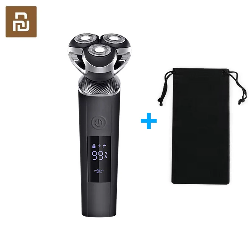 Мужской триммер для бороды MSN электробритва перезаряжаемый и моющийся 3D высокой
