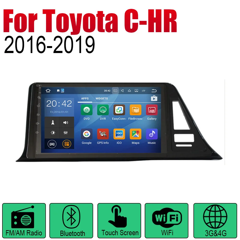 Автомобильный плеер ZaiXi GPS навигация для Toyota C HR 2016 ~ 2019 Автомобильная