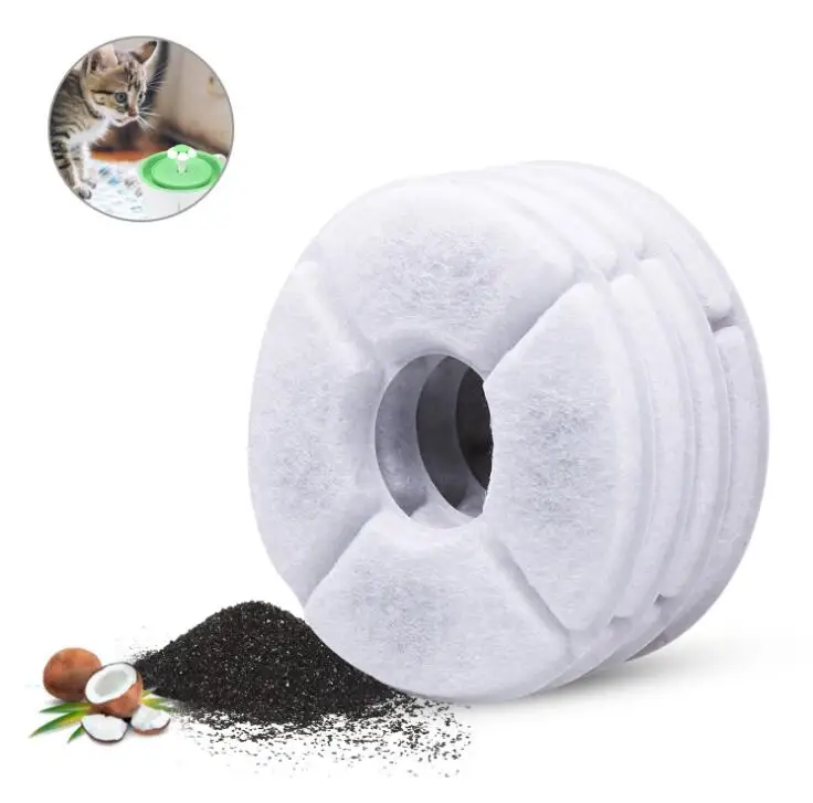 

2PCS/4PCS/6PCS Activated Carbon Filters Charcoal Filter Replacement for Fountain for Cat Dog Pets Drink Water