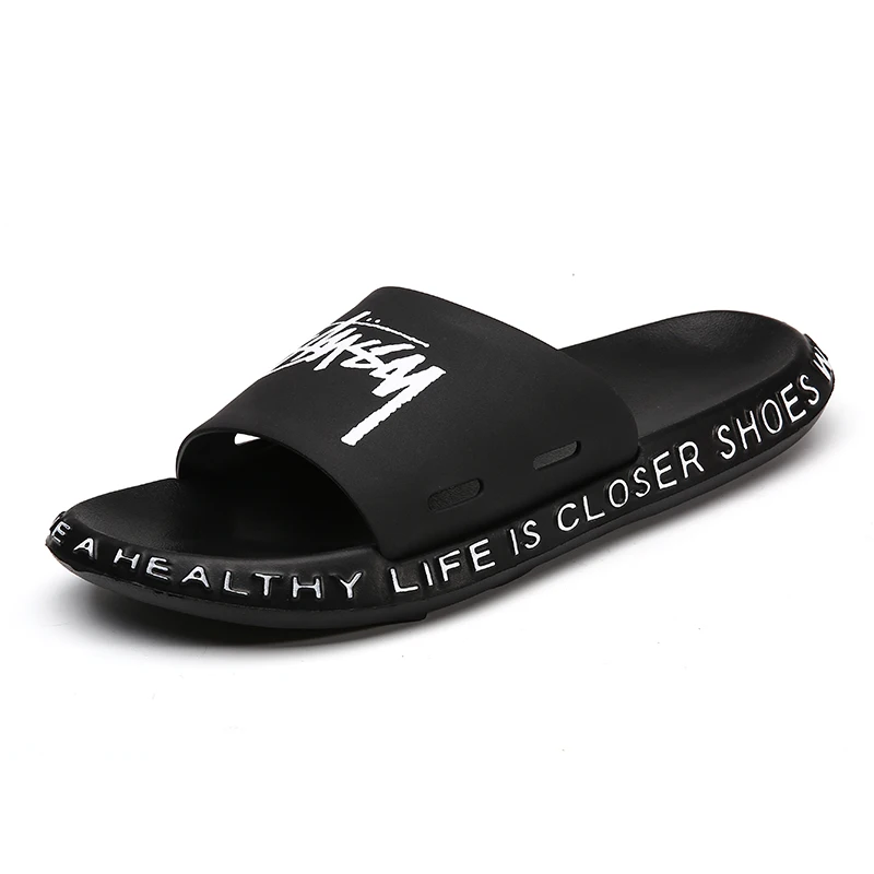 

New Summer Cool Flip Flops Men High Quality Soft Beach Slippers Fashion Man Indoor Shoes Mules Zapatos Hombre