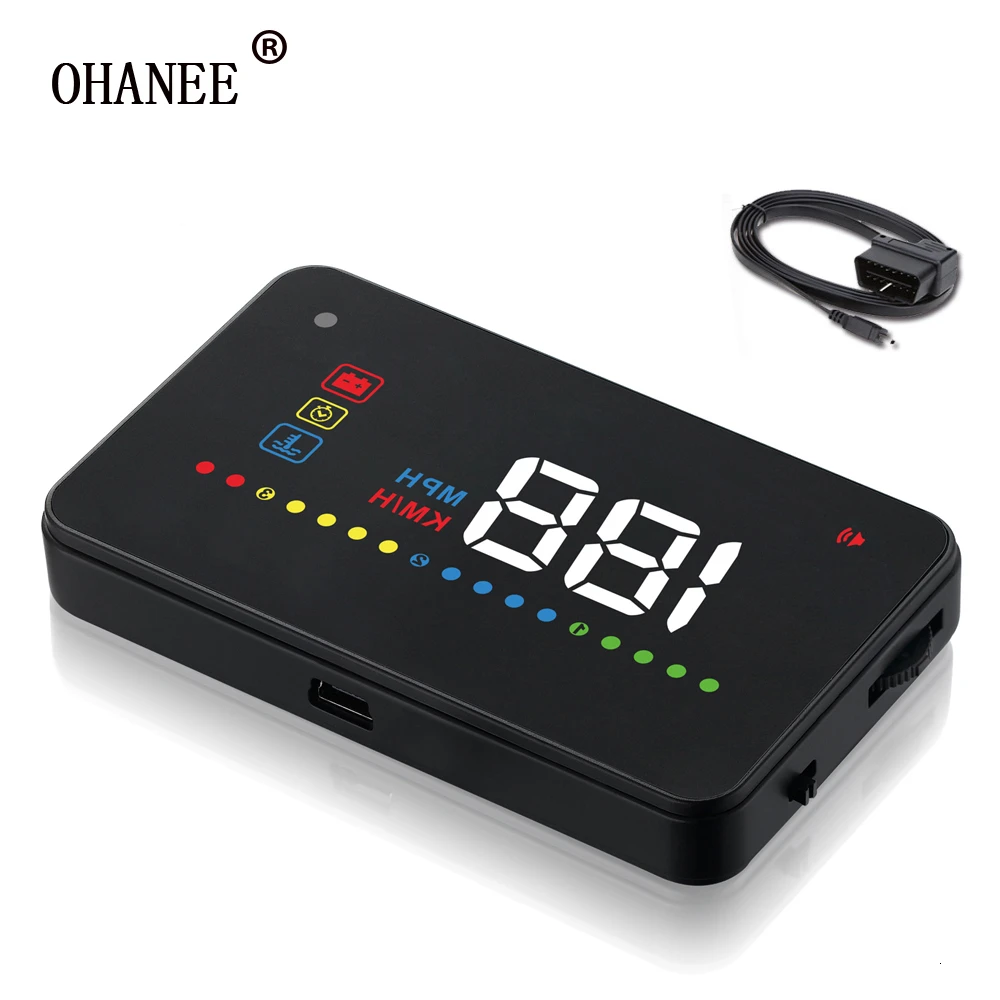 OHANEE автомобильный проектор спидометр OBD2/OBDII 3 5 дюймов HUD A200 Автомобильный дисплей