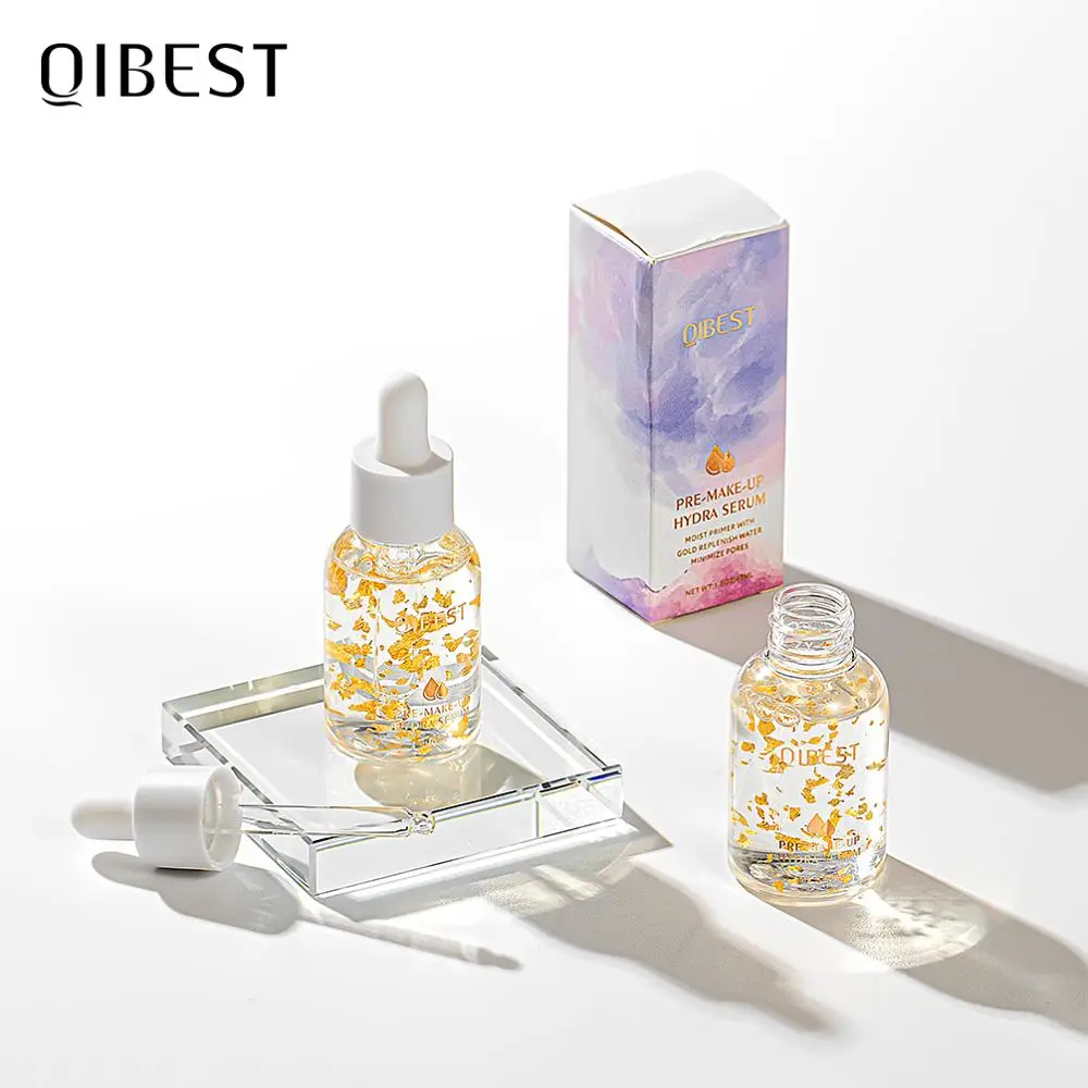 QIBEST Gold эссенция для лица Косметика кожи осветляющая сыворотка Золотая Сыворотка