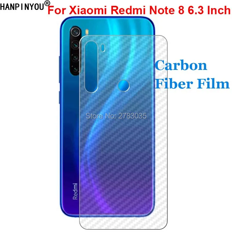 Для Xiaomi Redmi Note 8 6 3 &quotпрочная 3D Защитная пленка для задней панели из углеродного