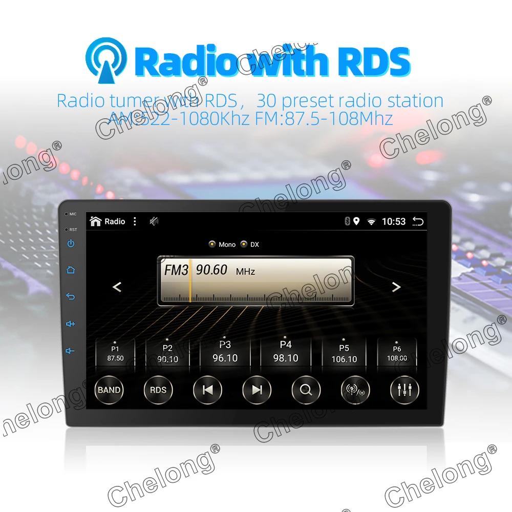 2din Android 9,0 Ouad Core PX6 Автомагнитола стерео для Honda CRV 2006-2011 gps Navi Аудио Видео плеер Wifi BT HDMI DAB