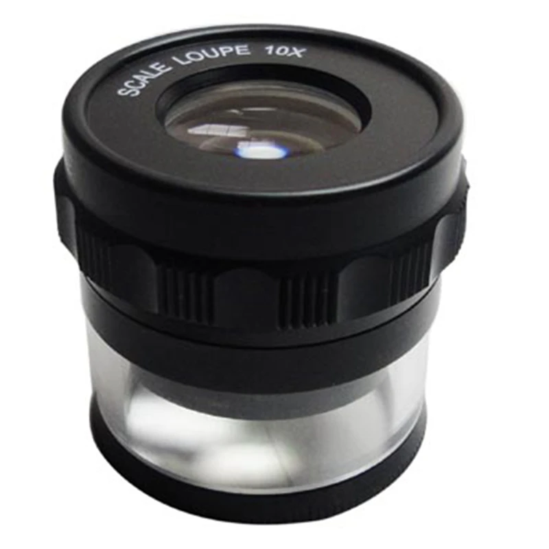 10X Stand Measuring nifier Scale Loupe with LED Light nifying Glass Scaled | Инструменты