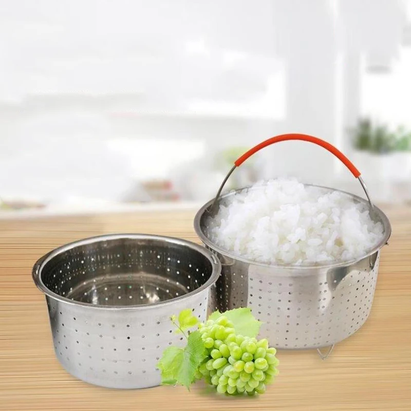 Портативная Паровая корзина из нержавеющей стали для приготовления риса 1