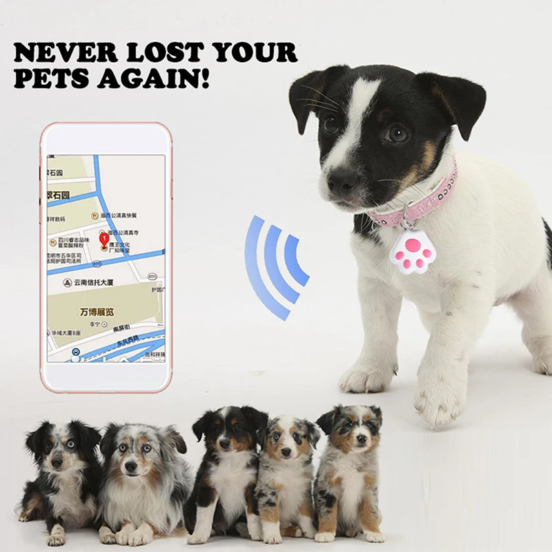 

Pet Smart GPS Tracker Mini Anti-Lost Waterproof Bluetooth Locator Tracer