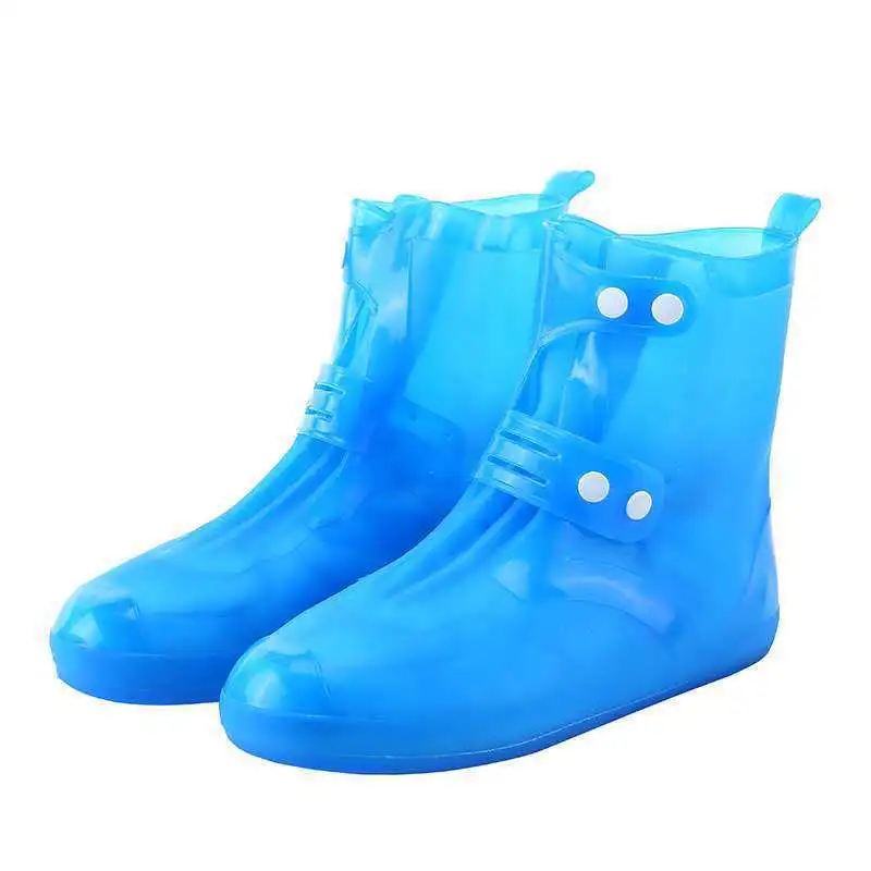 Thickened Waterproof Silicone Shoes Covers Adult Rain Boots Woman Galoshes Reusable Outdoor Anti-slip Shoe Protector Covering