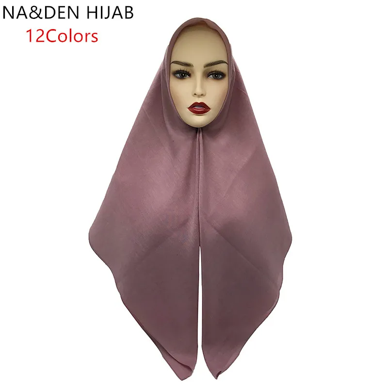 1 шт. Новый Популярный хиджаб шали Женский однотонный шарф модный исламский