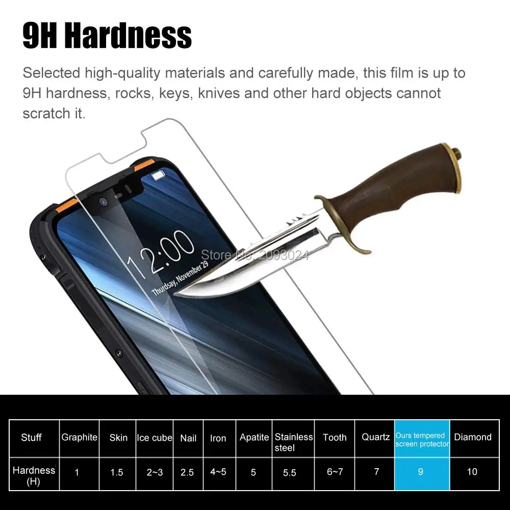 Закаленное стекло Для Doogee S90C защитное 2.5D 9H закаленное премиум-класса для DOOGEE S90 Pro