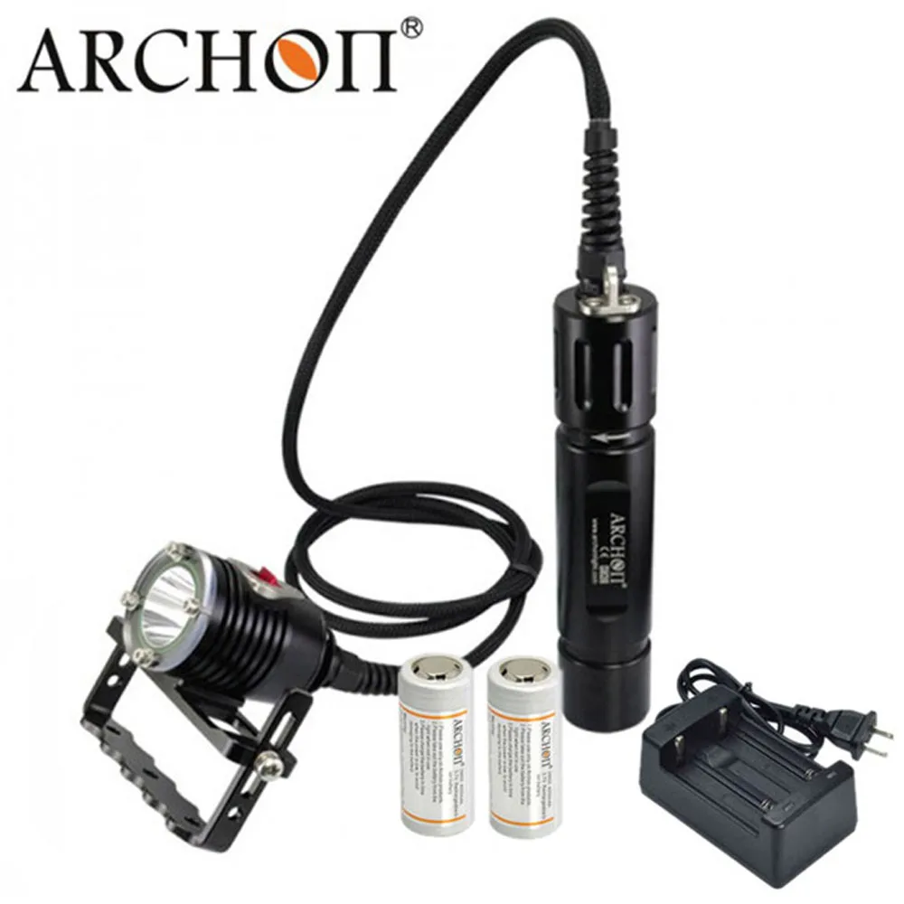 ARCHON DH26 WH32 Точечный светильник для дайвинга CREE XM-L2 U2 max 1100 люмен подводный 100 м водонепроницаемый светильник для дайвинга с зарядным устройством