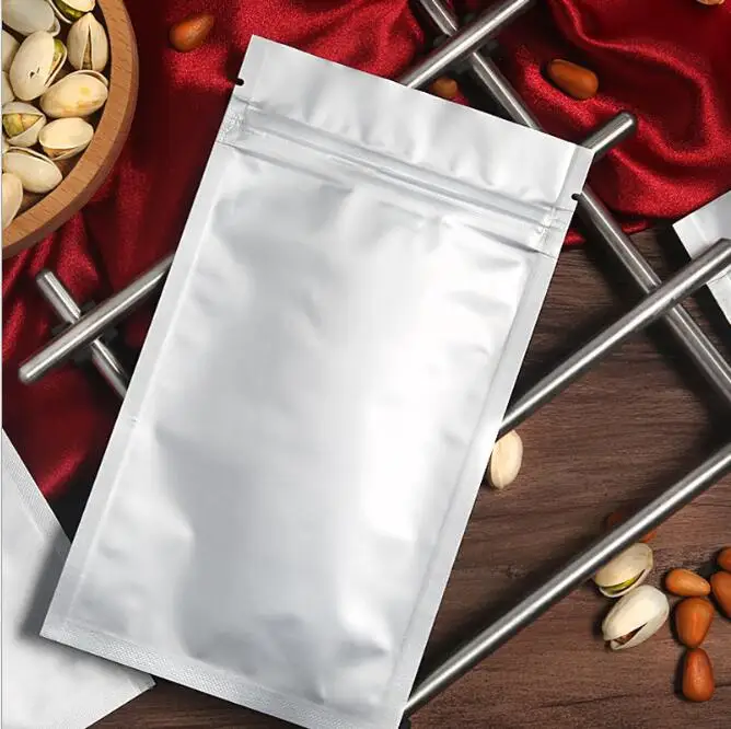 50 шт Ziplock крафт-бумажный пакет с окном маленький оконный мешочек для упаковки |