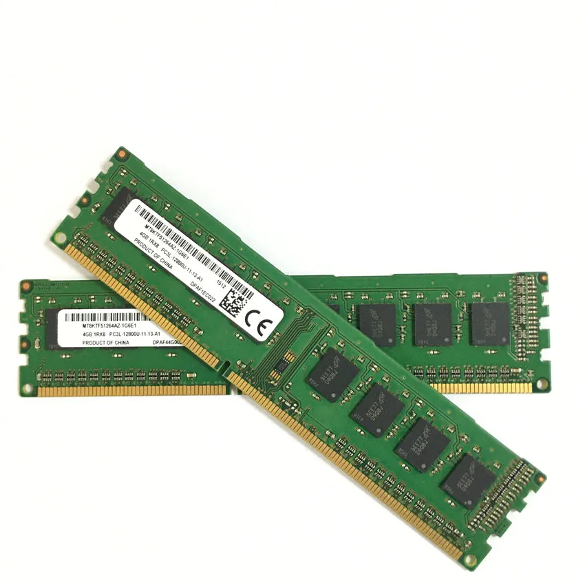 Микросхема Micron двухканальная 4G 4GB PC3L 1600 MHZ оперативная память для настольного