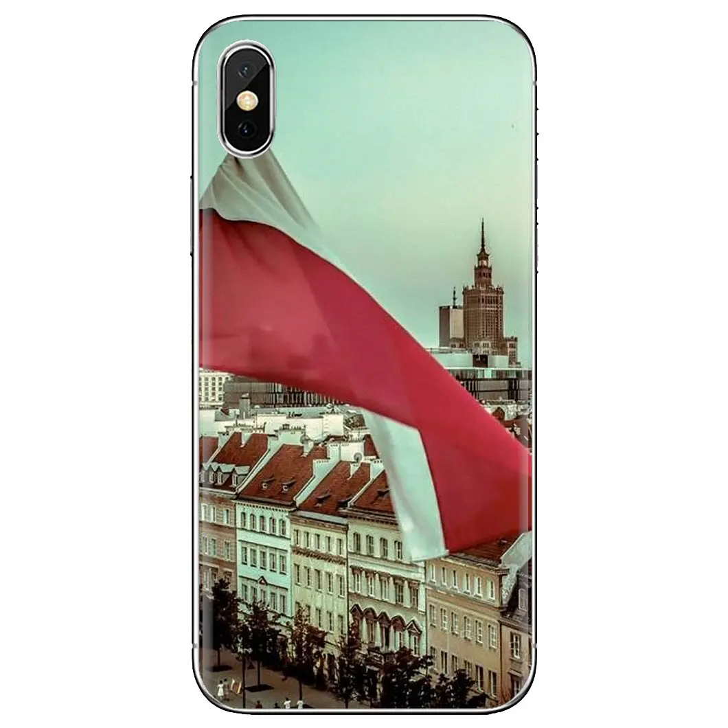 For Xiaomi mi Redmi Note 3 4 4X 5 6 7 8 8t 9 9s 9t 10 pro lite PL Retro Poland National Flag Banner Soft TPU Case | Мобильные