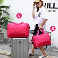 foldable travel fitness bag nylon large capacity bag luggage women waterproof gym handbags men travel trolley case bags x552b