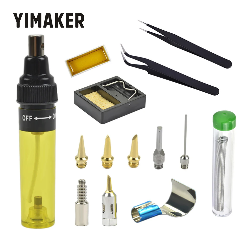 YIMAKER Газовый паяльник Электрический пистолет комплект беспроводной для улицы